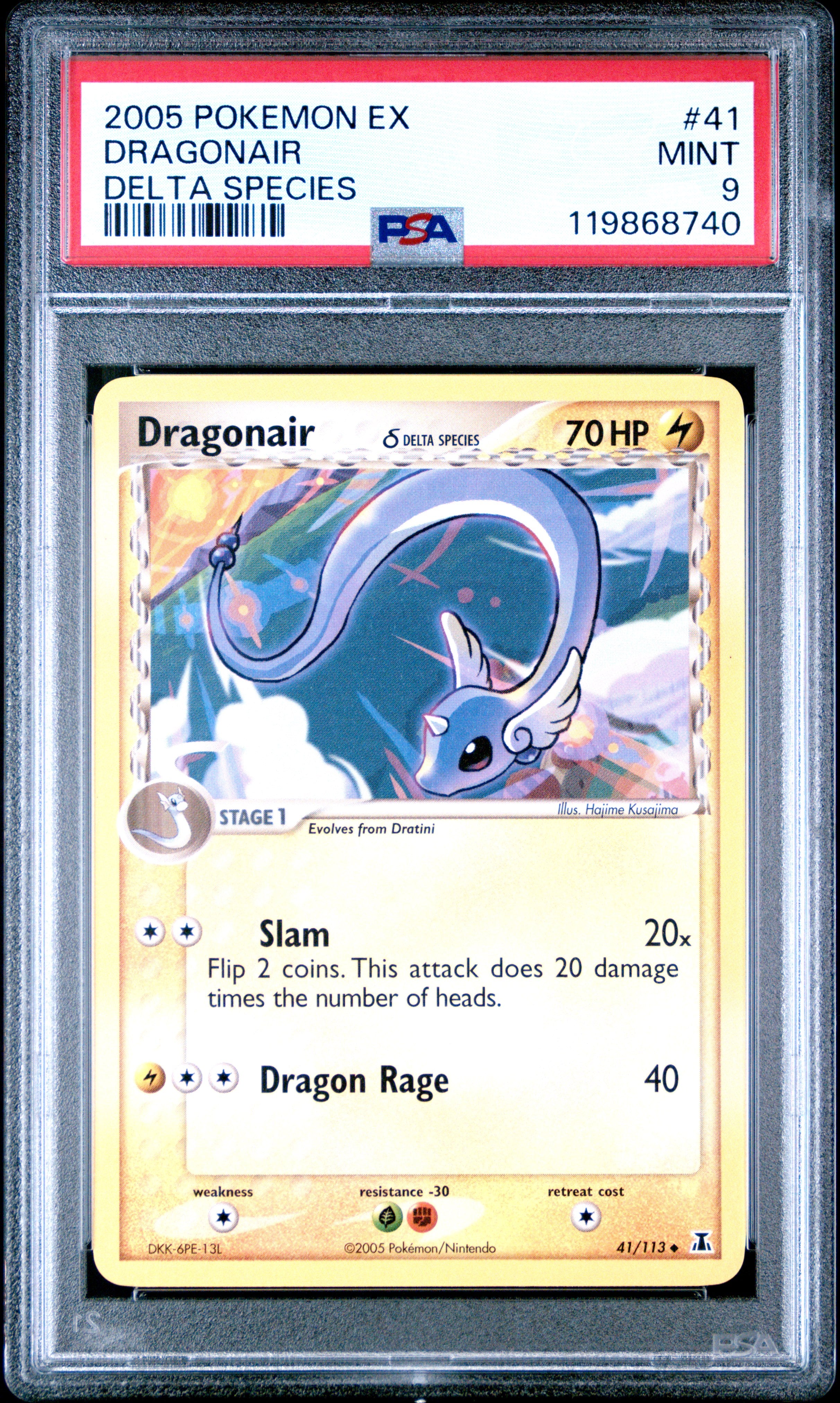 Pokemon Ex Delta Species 41 Dragonair PSA 9 MINT Cert #119868740