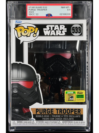 Funko Pop! Star Wars: Purge Trooper PSA Graded Vinyl Figure #533 Cert #02106209