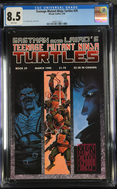 Mirage Studios: Teenage Mutant Ninja Turtles 29 3/90 CGC 8.5 Cert #4499727002