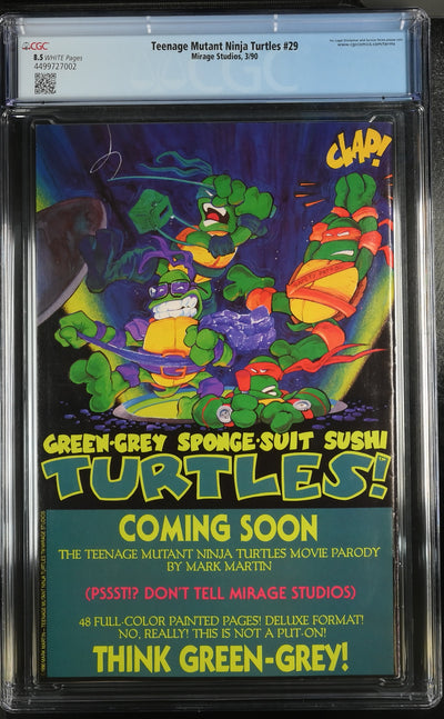 Mirage Studios: Teenage Mutant Ninja Turtles 29 3/90 CGC 8.5 Cert #4499727002