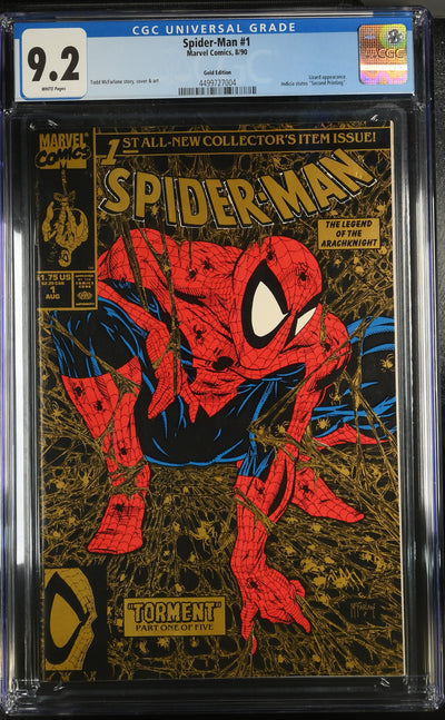 Marvel Comics: Spider-Man 1 8/90 CGC 9.2 Cert #4499727004
