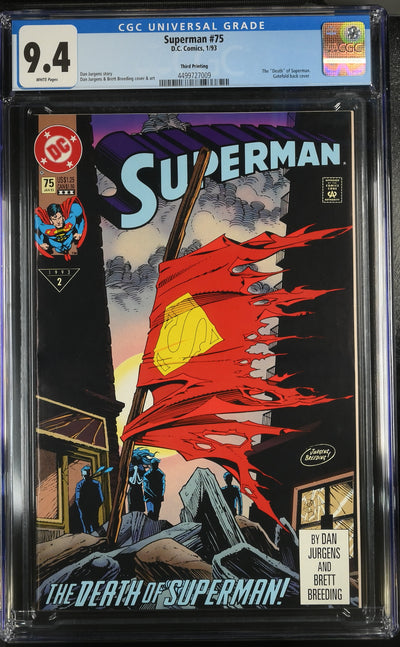 DC Comics: Superman 75 1/93 CGC 9.4 Cert #4499727009