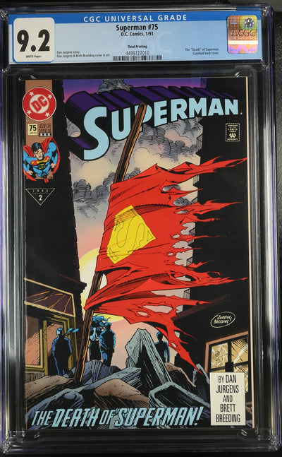 DC Comics: Superman 75 1/93 CGC 9.2 Cert #4499727010