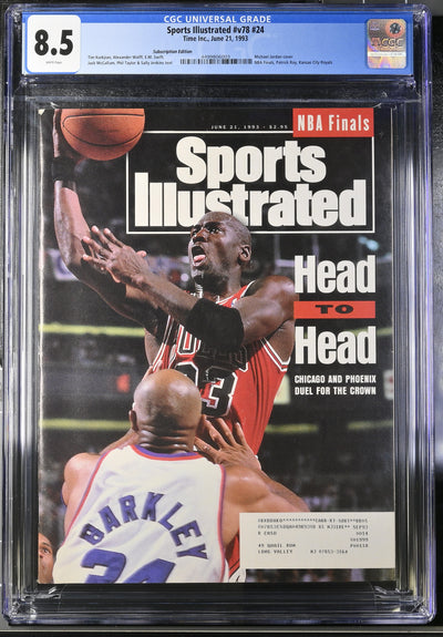 1993 Sports Illustrated Michael Jordan v78 #24 CGC 8.5