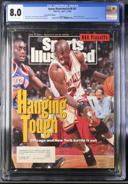 1993 Sports Illustrated Michael Jordan v78 #22 CGC 8.0