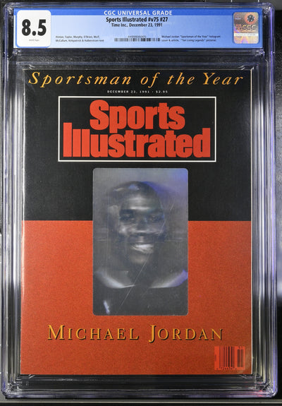 1991 Sports Illustrated Michael Jordan v75 #27 CGC 8.5
