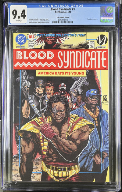 DC Comics: Blood Syndicate 1 4/93 CGC 9.4 Cert #4525723013