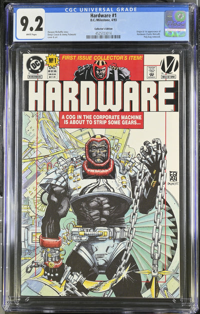 DC Comics: Hardware 1 4/93 CGC 9.2 Cert #4525723014