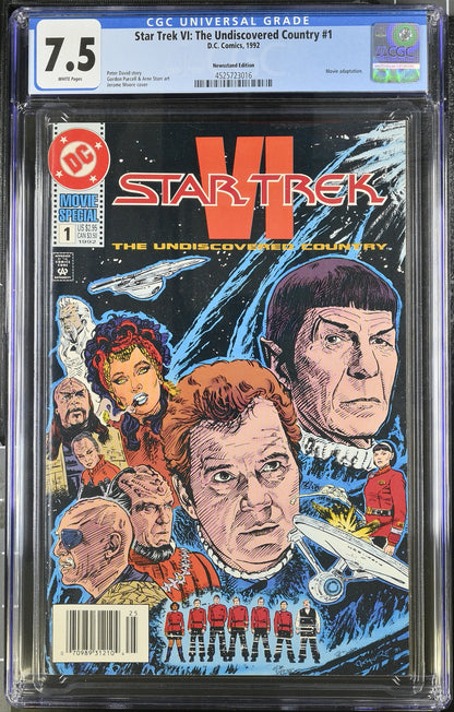 DC Comics: Star Trek VI: The Undiscovered Country 1 1992 CGC 7.5 Cert #4525723016