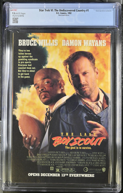 DC Comics: Star Trek VI: The Undiscovered Country 1 1992 CGC 7.5 Cert #4525723016