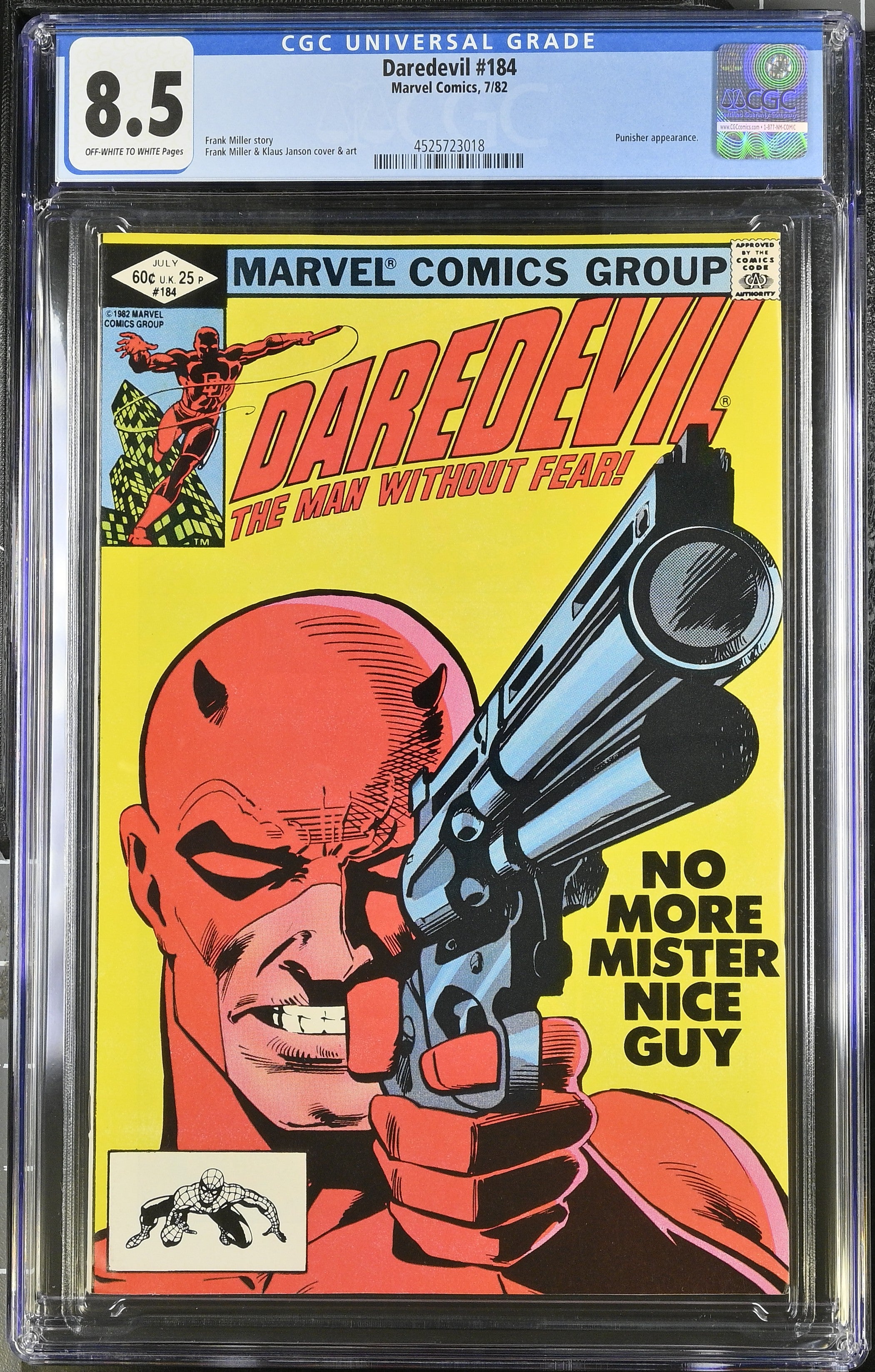 Marvel Comics: Daredevil 184 7/82 CGC 8.5 Cert #4525723018