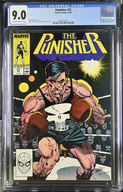 Marvel Comics: Punisher 21 7/89 CGC 9.0 Cert #4525723021