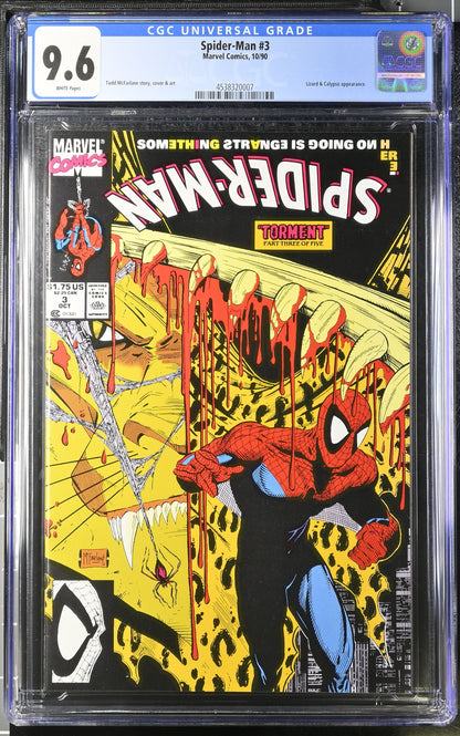 Marvel Comics: Spider-Man 3 10/90 CGC 9.6 Cert #4538320007