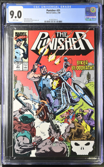 Marvel Comics: Punisher 31 3/90 CGC 9.0 Cert #4538320014