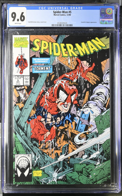 Marvel Comics: Spider-Man 5 12/90 CGC 9.6 Cert #4538320020