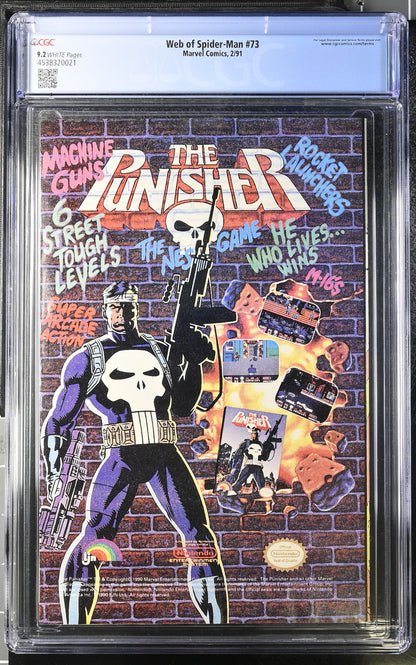 Marvel Comics: Web of Spider-Man 73 2/91 CGC 9.2 Cert #4538320021