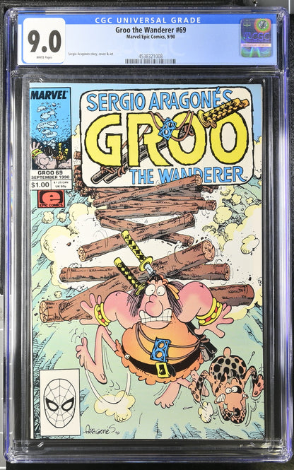 Marvel Comics: Groo the Wanderer 69 9/90 CGC 9.0 Cert #4538321008