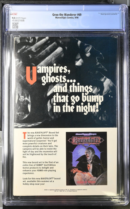 Marvel Comics: Groo the Wanderer 69 9/90 CGC 9.0 Cert #4538321008