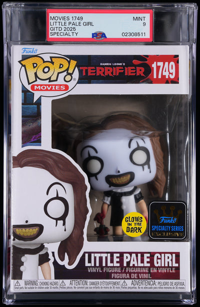 Funko Pop! PSA Graded Terrifier: Little Pale Girl (GITD Specialty Series)) PSA Graded 9 MINT Vinyl Figure #1749 Cert #02308511