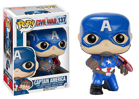 Funko Pop! Marvel Captain America Civil War: Captain America [Action Post] (GameStop) Vinyl Figure