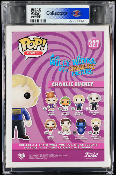 Funko Pop! PSA Graded Willy Wonka & the Chocolate Factory: Charlie Bucket PSA Graded 8.5 NM-MT+ Vinyl Figure #327