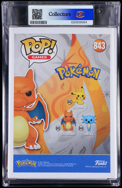 Funko Pop! PSA Graded Pokemon: Charizard PSA Graded 8.5 NM-MT+ Vinyl Figure #843 Cert #02009564