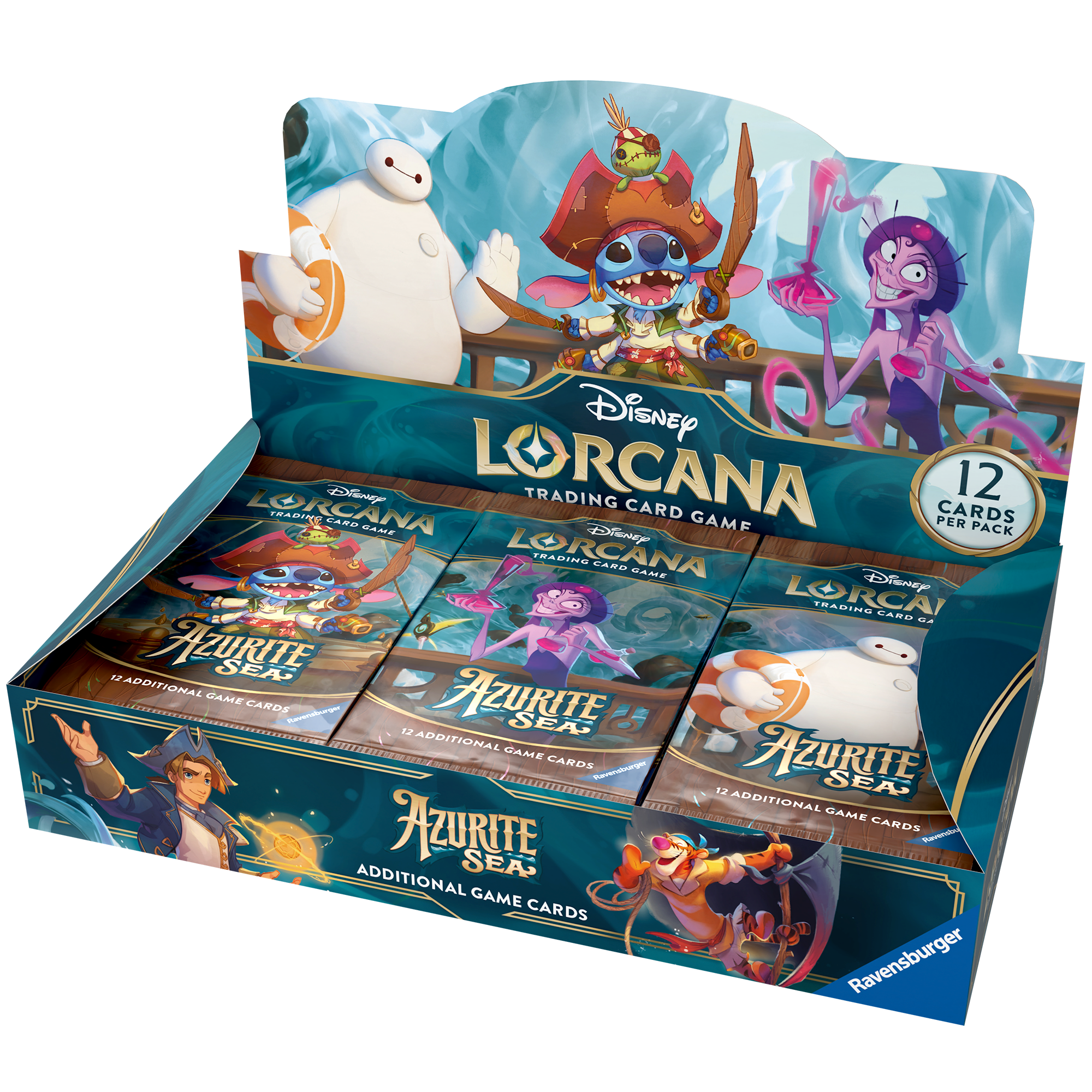 Disney Lorcana TCG: Azurite Sea Booster Box (24 Packs)