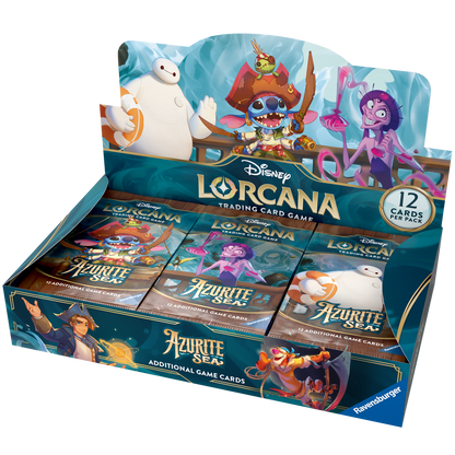 Disney Lorcana TCG: Azurite Sea Booster Box (24 Packs)