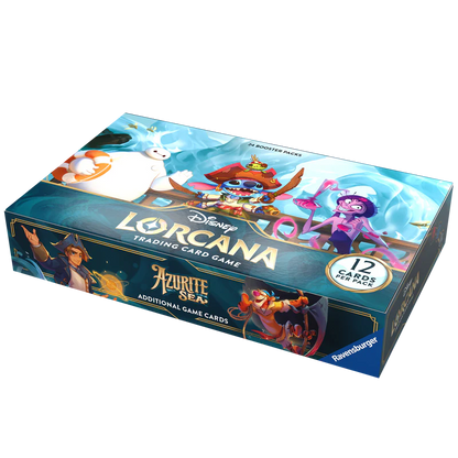 Disney Lorcana TCG: Azurite Sea Booster Box (24 Packs)