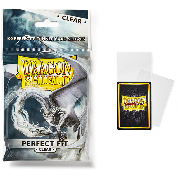 Dragon Shield Sleeves: Perfect Fit Standard Clear/Clear (100 ct)