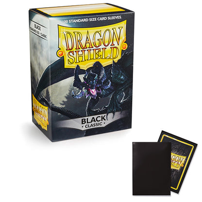 Dragon Shield Sleeves: Standard Classic Black (100 ct)