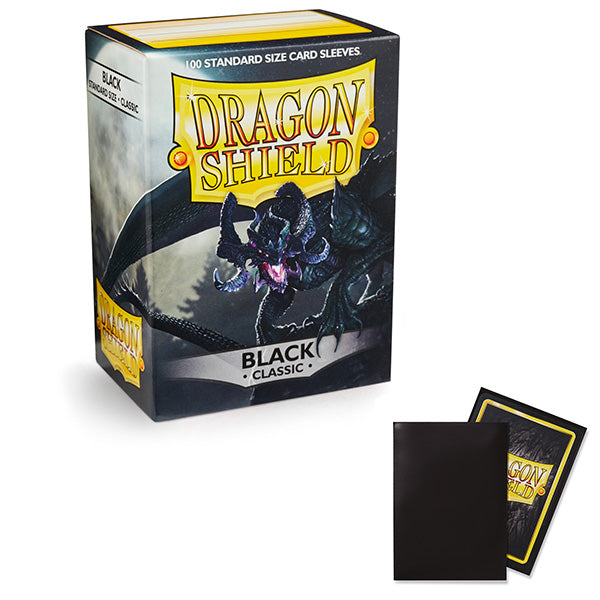 Dragon Shield Sleeves: Standard Classic Black (100 ct)