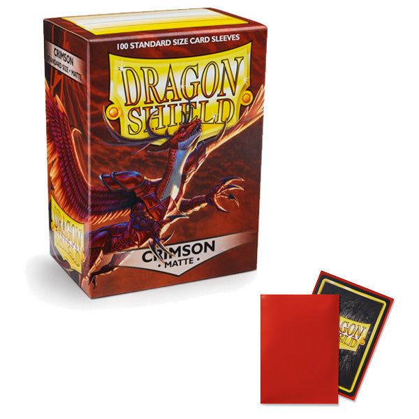 Dragon Shield Sleeves: Standard Classic Crimson (100 ct)