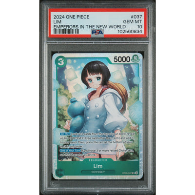 One Piece: TCG Cards One Piece Op09-Emperors In The New World 037 Lim Card Psa 10 Gem MintCert #102560834