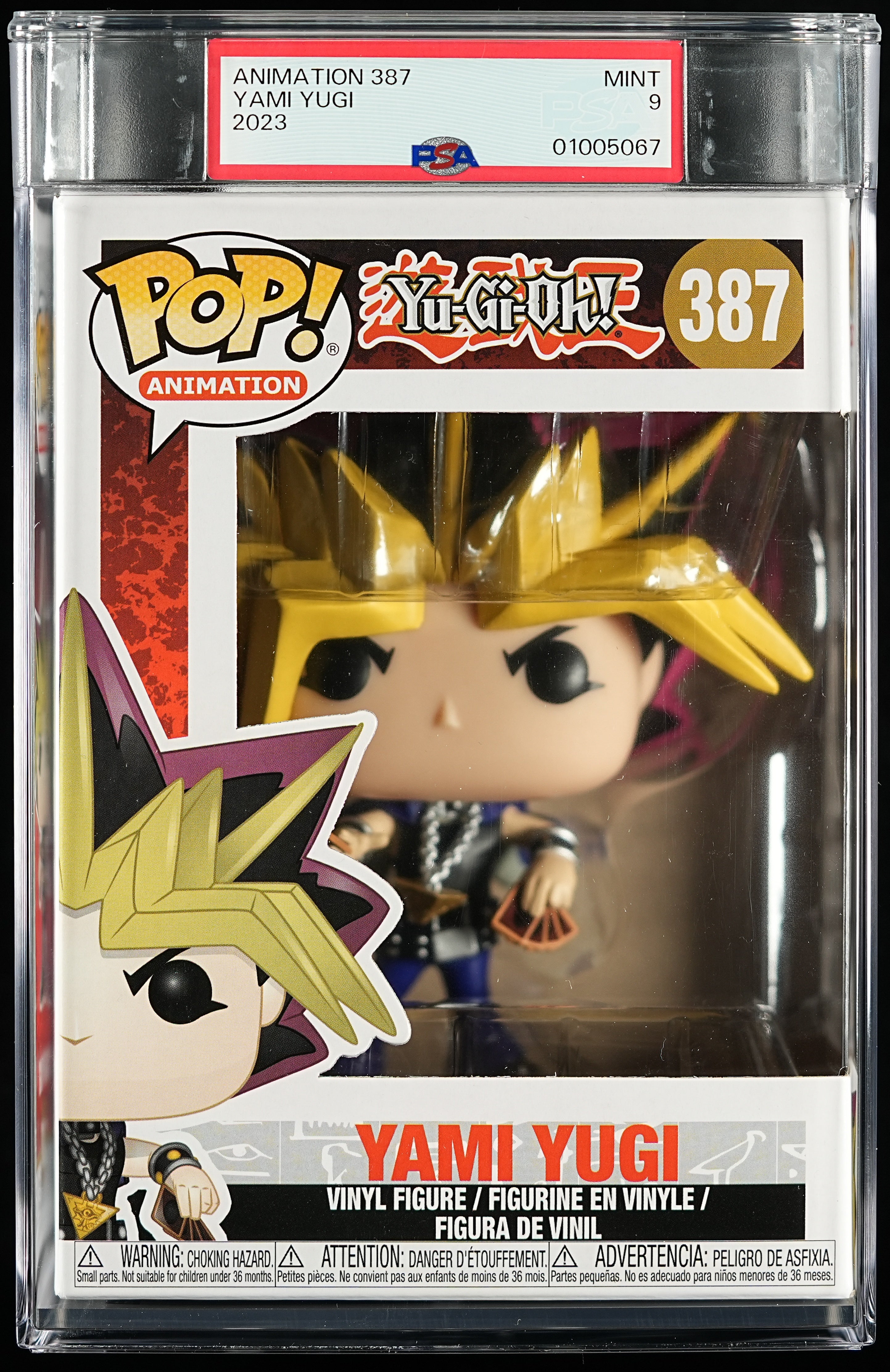 Funko Pop! Yu-Gi-Oh: Yami Yugi PSA Graded Vinyl Figure #387 Cert #01005067