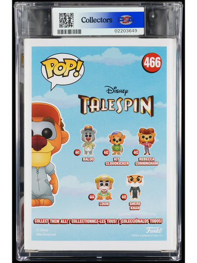 Funko Pop! TaleSpin: Wildcat PSA Graded Vinyl Figure #466 Cert #02203649