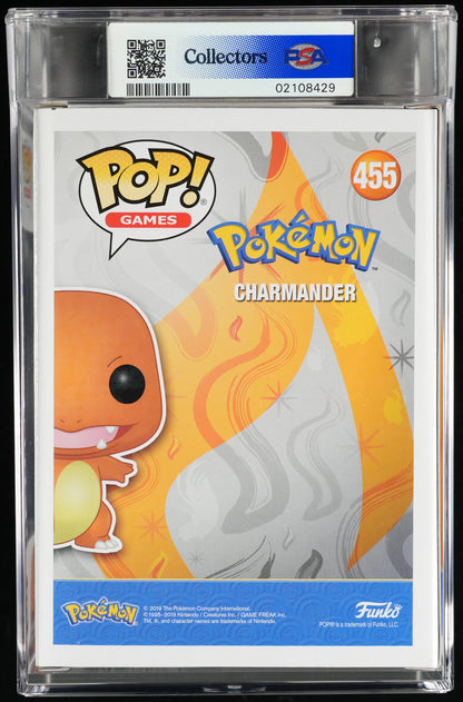 Funko Pop! PSA Graded Pokemon: Charmander PSA Graded 10 GEM MINT Vinyl Figure #455