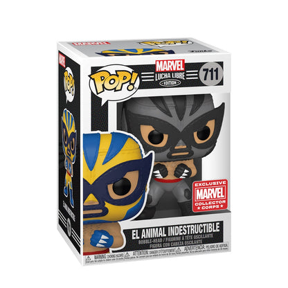 Funko Pop! Marvel Lucha Libre Edition: El Animal Indestructible (Gray) Exclusive Vinyl Figure #711