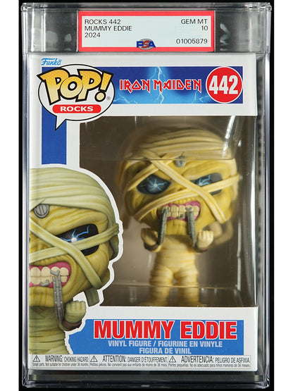 Funko Pop! Iron Maiden: Mummy Eddie PSA Graded Vinyl Figure #442 Cert #01005879
