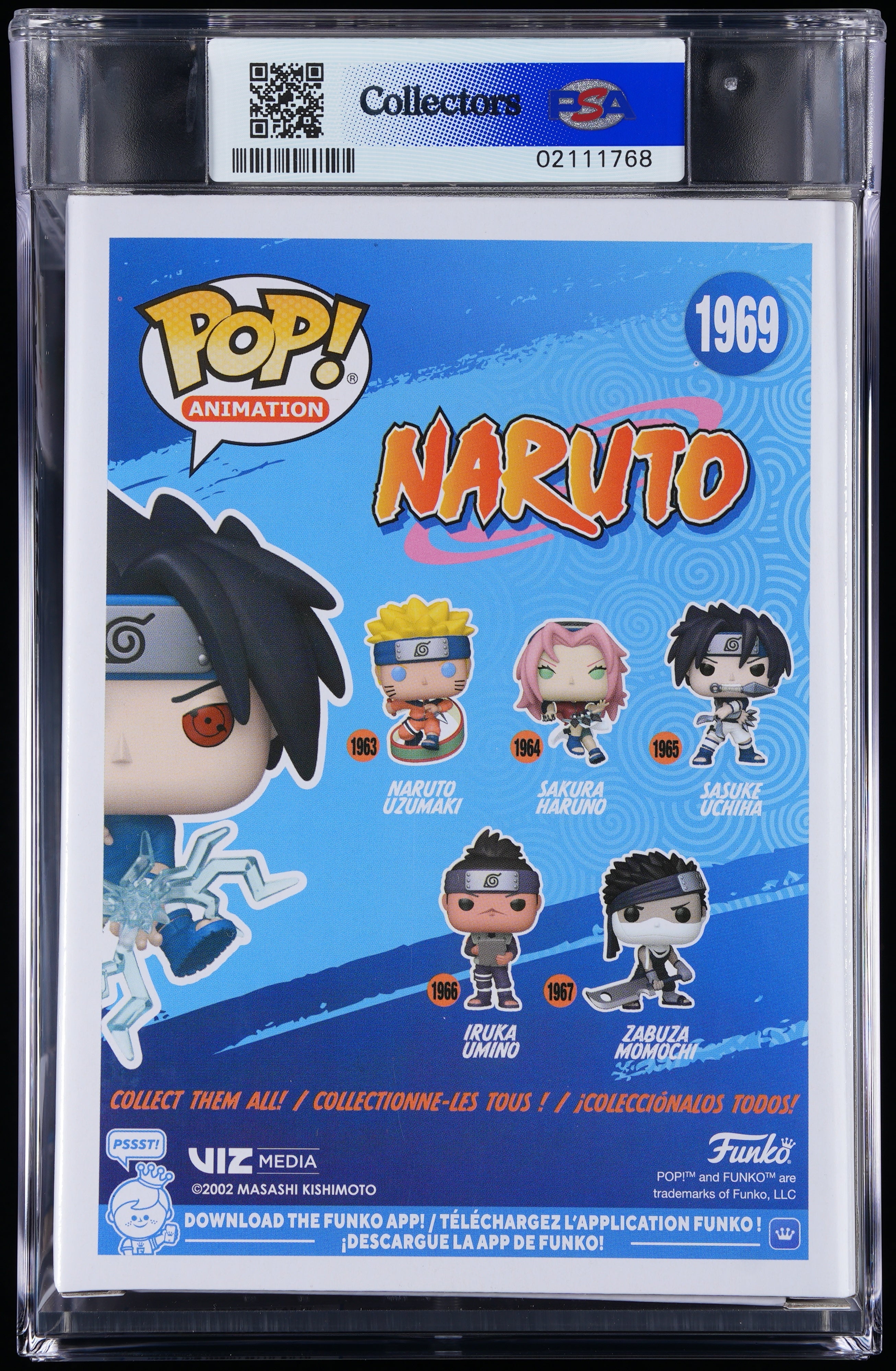 Funko Pop! PSA Graded Naruto: Sasuke Uchiha PSA Graded 9 MINT