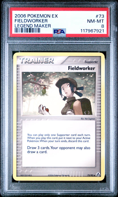 Pokemon Ex Legend Maker 73 Fieldworker PSA 8 NM-MT Cert #117967921