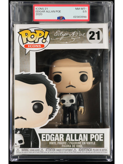 Funko Pop! Edgar Allan Poe: Edgar Allan Poe PSA Graded Vinyl Figure #21 Cert #02303998