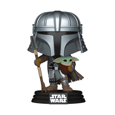 Funko POP! Star Wars: Mandalorian with Grogu (Impressions) Vinyl Figure #772
