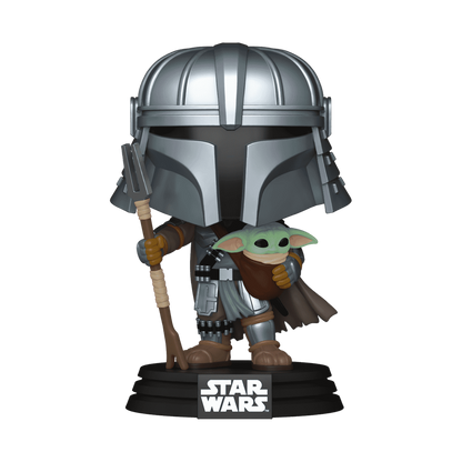Funko POP! Star Wars: Mandalorian with Grogu (Impressions) Vinyl Figure #772