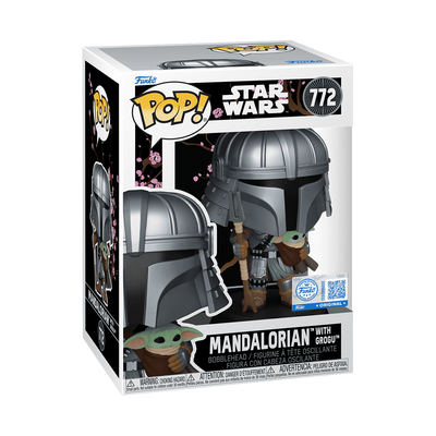 Funko POP! Star Wars: Mandalorian with Grogu (Impressions) Vinyl Figure #772