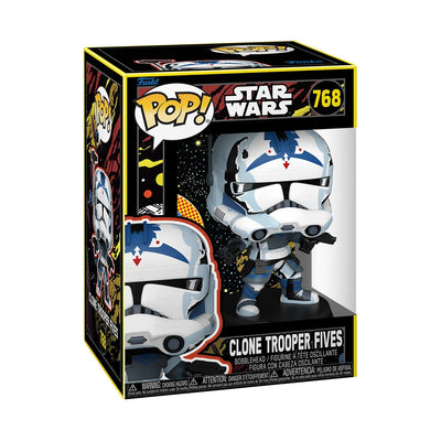 Funko POP! Star Wars: The Clone Wars Clone Trooper Fives (Retro) Vinyl Figure #768