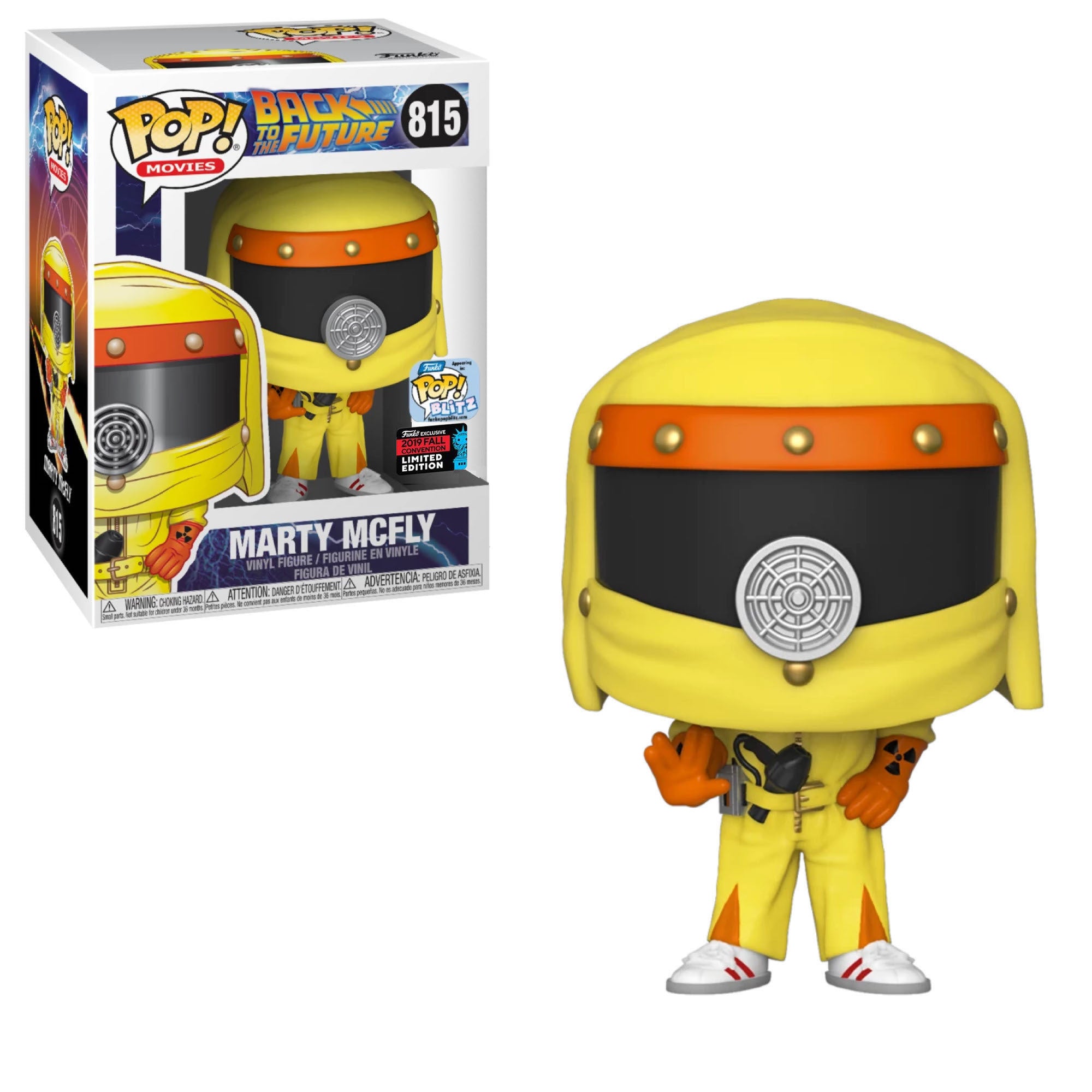 Funko Pop! Back to the Future: Marty McFly in Hazmat Suit (2019 Fall Convention) Vinyl Figure #815