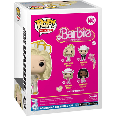 Funko Pop! Barbie the Movie: Gold Disco Barbie Vinyl Figure #1445