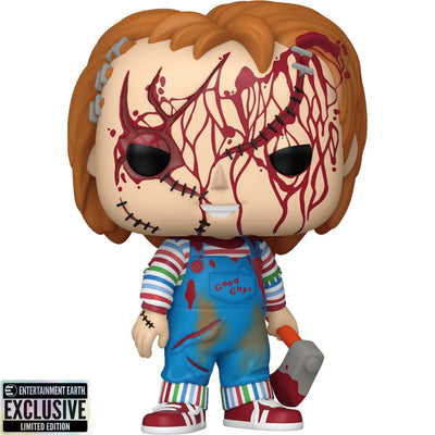 Funko Pop! Bride of Chucky: Chucky Bloody (EE) Entertainment Earth Exclusive Vinyl Figure #1694