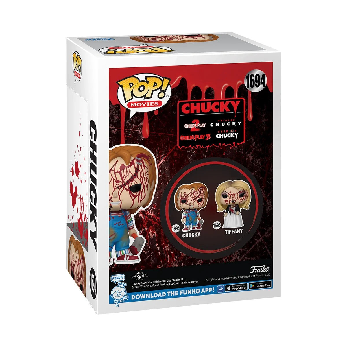 Funko Pop! Bride of Chucky: Chucky Bloody (EE) Entertainment Earth Exclusive Vinyl Figure #1694